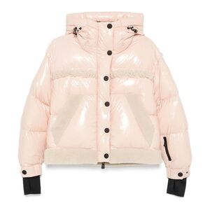 Moncler Grenoble Light Pink Glossy Snow Jacket